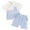 a10-White, variant on KPOPLK Baby Boy Clothes Toddler Summer Outfits Short-Sleeve Polo T Shirts Pocket Shorts Set 2Pcs 1-5 Years Old(12-18 Months,White)