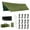 Green, variant on Wakeman Outdoors 15x12ft Camping Tarp with Poles, Tent or Hammock Rain Fly with UV Protection, Blue