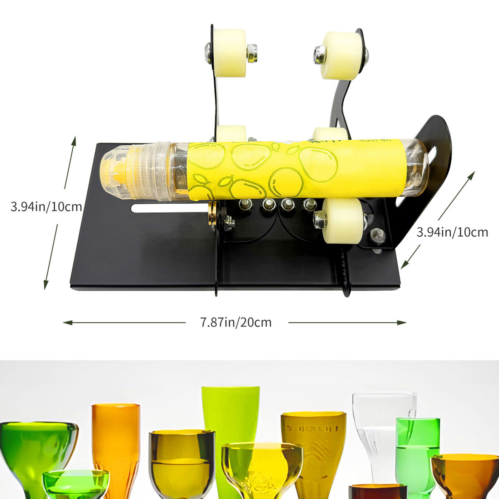 Glass Bottle Cutter Tool Square Round Wine Beer Glass Sculpture Cutter Machine Glass Cutting Bottle Holder