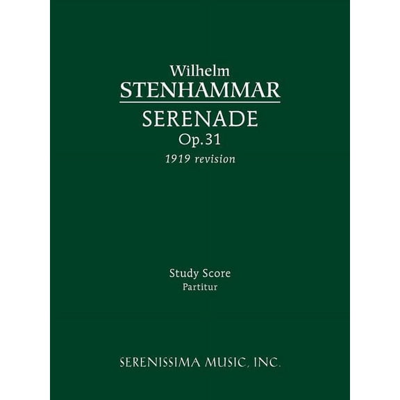 Serenade, Op.31 (1919 revision): Sudy score, (Paperback)