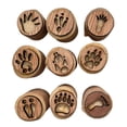 thumbnail image 5 of 9x Wooden Stamp Set Animals Foot Print Stamp Wooden Block Stamps Animals Paw Stamp Animal Track Stamps for Drawing, Art Crafts, Clay, Crafting Style 2.5-3.5cm, 5 of 9
