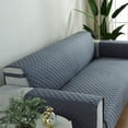 thumbnail image 4 of DONGPAI Sofa Slipcover Reversible Sofa Cover Water Resistant Couch Cover with Foam Sticks Elastic Straps Furniture Protector for Pets Kids Children Dog Cat, Gray, 4 of 10