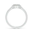 thumbnail image 2 of ANGARA Natural 0.14 Ct. Diamond Halo Ring in 14K White Gold for Women (Ring Size: 3), 2 of 9