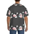 thumbnail image 5 of Disketp Men's Hawaiian Cute Farm Milk Animal Print Shirts Button Down Holiday Beach Shirts-Small, 5 of 7