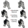 thumbnail image 2 of Cut Resistant Safety WORK Gloves, Level 5, EN 388, Bulk Pack WG010, 2 of 6