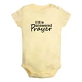 thumbnail image 1 of Little Answered Prayer Funny Rompers For Babies, Newborn Baby Unisex Bodysuits, Infant Jumpsuits, Toddler 0-12 Months Kids One-Piece Oufits (Yellow, 18-24 Months), 1 of 4