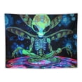 thumbnail image 5 of BCIIG Tapestry for Bedroom  Reactive Blacklight Alien Weed Tapestry  Mushroom Eyes Wall Hanging weeds Tapestries Room Decor Aesthetics Party Poster Glow in The Dark Tapestry 50x40inch, 5 of 6