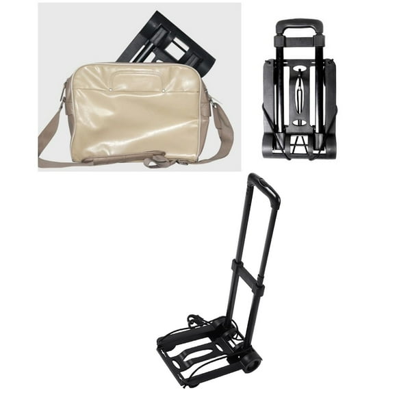 Foldable Platform Cart, Large Capacity Luggage Hand Cart  For Shopping