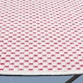 thumbnail image 3 of Safavieh Courtyard Finnian Solid Indoor/Outdoor Area Rug, Ivory/Pink, 6'7" x 6'7" Round, 3 of 9
