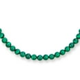 thumbnail image 2 of Bling Jewelry Womens Semi-Precious Synthetic Malachite Natural Stone 10MM Bead Ball Strand Necklace 16-19 Inch, 2 of 3
