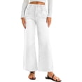thumbnail image 6 of High Waist Casual Women Ankle Jeans Straight Leg Denim Pants, 6 of 7
