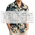thumbnail image 2 of Vmvidoty Shirt for Men Summer Casual Beach Button Down Short Sleeve Printed Tropical Vacation Shirts J1 3XL, 2 of 4