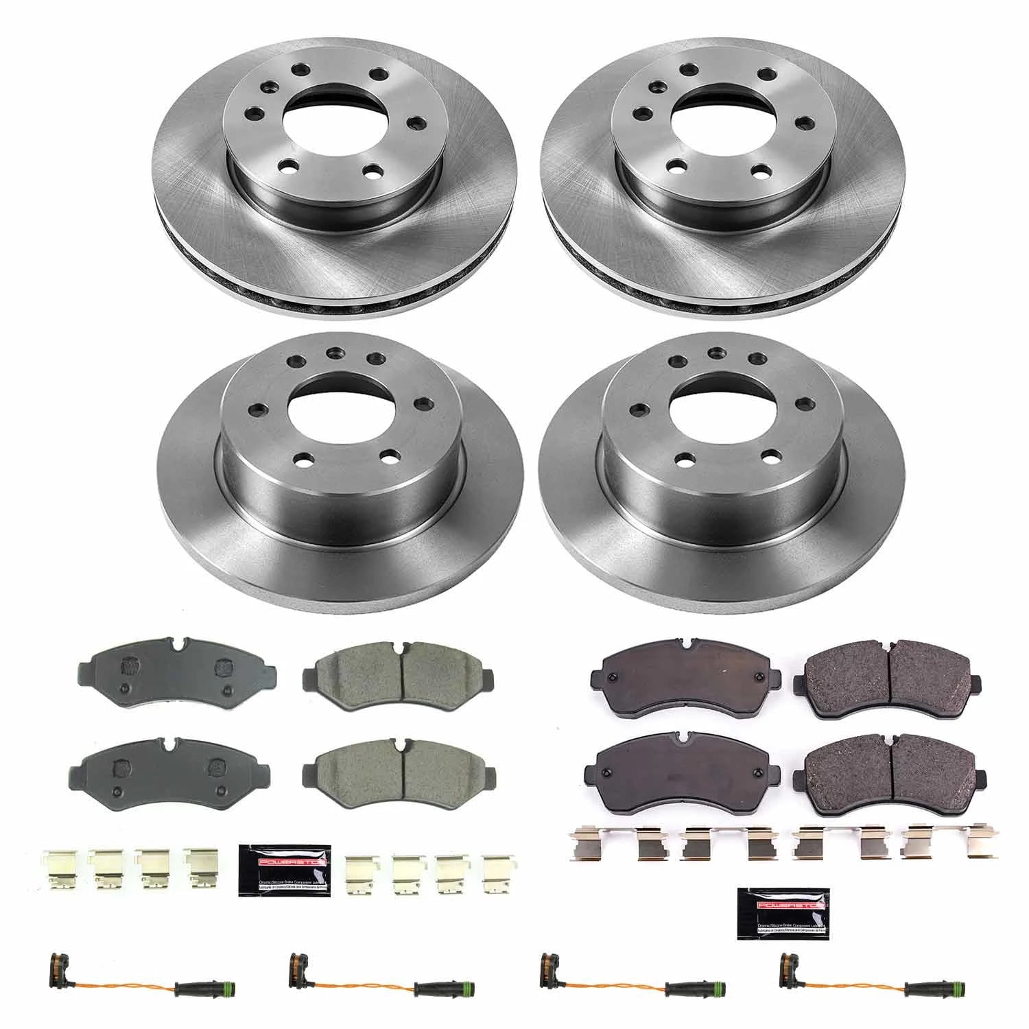 PowerStop Front and Rear Stock Replacement Brake Pad and Rotor Kit Fits: MERCEDES-BENZ Select Models KOE8659
