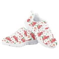 thumbnail image 4 of Pzuqiu Cute Xmas Red Trunk Little Girls Sneakers Size 5 Breathable Kids Tennis Shoes Lightweight Running Shoes Outdoor Sport Shoes Lace Up,Merry Christmas, 4 of 5