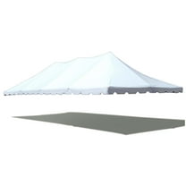 TentandTable Outdoor Wedding Canopy Event Pole Tent, Top Only, White, 20 ft x 40 ft