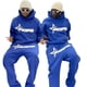thumbnail image 5 of Traje de sudadera con estampado de letras de hip-hop de American High Street para hombre, traje de sudadera con capucha y pantalón de chándal moderno y versátil, 5 of 5