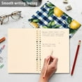 thumbnail image 4 of FORMRS 1-Subject Spiral Notebook 8" x 5" College Ruled 60 Refillable Sheet, 2 Pack, Cartoon Beige Lemon, 4 of 7