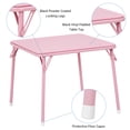 thumbnail image 4 of Kojooin Folding Card Table and Chair Set, Square Table with Leather Padded Chairs and Durable Steel Frame, 4 of 8