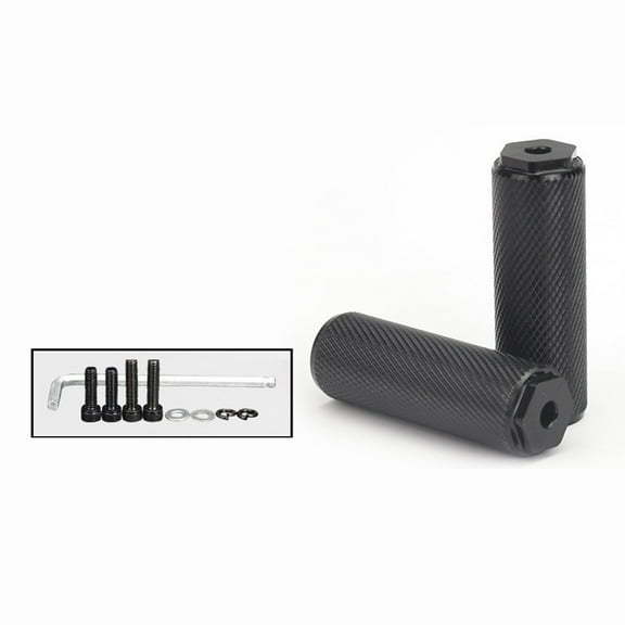 forbmx Bike Mtb Aluminum Foot Pegs Bicycle Pedals Front Rear Axle with 6mm Screw