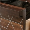 thumbnail image 4 of Pemberly Row Commode 4 Tiroirs en Bois Manufacturé Blanc Doux/noyer Grand, 4 of 8