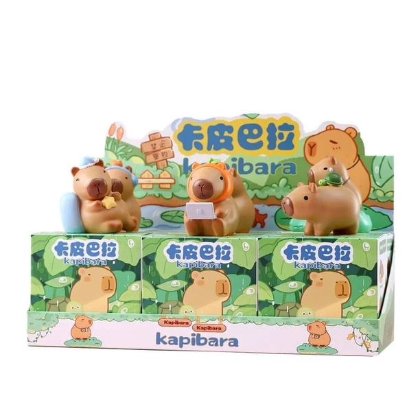 Kit Fiesta Cumpleaños Capibara - 60 Piezas: Bolsas, Bolígrafos, Chapas, Pulseras, Pegatinas (colores Naranja Y Amarillo)