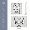 thumbnail image 2 of Yayeee Toggle Light Switch Wall Plate 3-Gang 6.37"x4.48" Decorative Outlet Cover, Cute Chubby Cat, 2 of 7