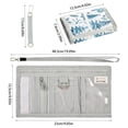 thumbnail image 3 of JIALIOU Nylon Trifold Card Wallet with ID Window Zipper Pocket for Men Women Teen Winter Tree Plants, 3 of 7