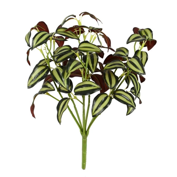 Vickerman 12.5" Artificial Green Spiderwort Bush, Set of 3