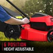 PowerSmart 80V 21 Cordless Lawn Mower, 3-in-1 Brushless Electric Lawn Mower with 6.0Ah Battery and Charger
