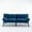 Blue, variant on Velvet Futon Sofa Bed Convertible Folding Modern Sofa Bed Adjustable Backrest Upholstered Couch for Living Room, Bedroom, Apartment
