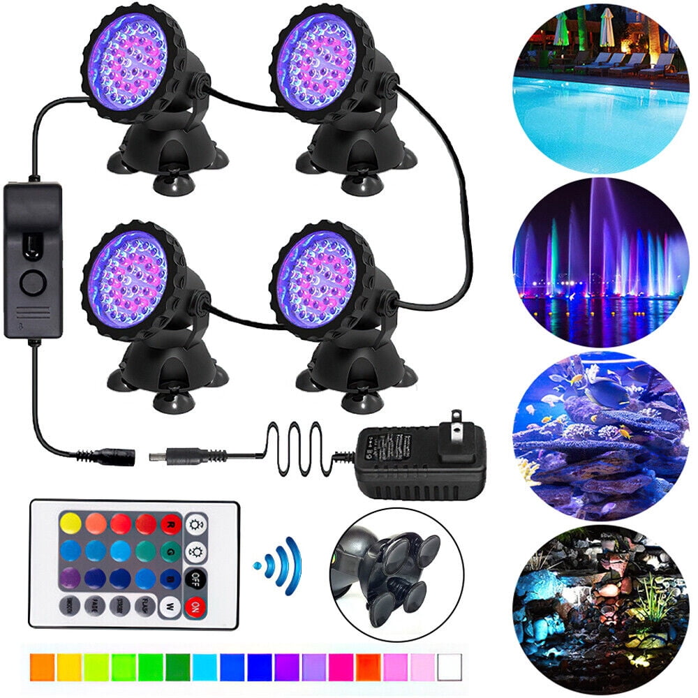 LED Pond Light, Submersible LED Lights RGB Underwater Lights Color
