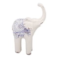 thumbnail image 2 of Elefante de cerámica, decoración segura, redonda, resbaladiza, exquisita escultura de elefante de porcelana para el hogar, oficina, adorno S, 2 of 15