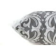 thumbnail image 4 of TreeWool (Pack of 2) Damask Accent Decorative Cotton Throw Pillow Covers (18 x 18 Inches, Graphite Gray), 4 of 6