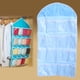 thumbnail image 2 of 16 Rejilla Armario Colgando Bolsa Calcetines Calzoncillos Organizador Ropa Percha (Azul) Wdftyju Libre de BPA, 2 of 8