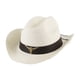 thumbnail image 4 of Sombrero de vaquero occidental clásico, de para , vacaciones al aire libre, verano, hombres , blanco Yinane Sombrero de vaquero, 4 of 8