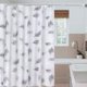 thumbnail image 2 of Ducha de baño 180 x 200 cm 100% PEVA - Forro de cortina de ducha impermeable, efecto 3D, diseño ecológico, ojales antioxidantes, ideal para baños y duchas, 2 of 5
