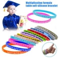 thumbnail image 4 of 12Pcs/Set Multiplication Tables Silicone Bracelet Learn C3H1 Math Wristband H0U6, 4 of 9