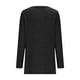 thumbnail image 5 of Blusas,Camiseta de manga larga acanalada para mujer, tejido suave cepillado, cuello en V, informal, mezcla de poliéster y elastano, corte regular para uso diario, sopatenor, 5 of 8
