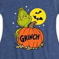 thumbnail image 3 of The Grinch - Grinch And Pumpkin - Toddler & Youth Girls Fit & Flare Dress, 3 of 4