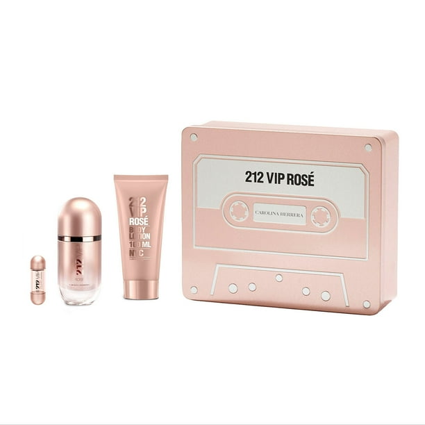 Estuche Carolina Herrera 212 Vip Rose ADP pzs METAL Dama