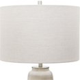 thumbnail image 6 of Maklaine Contemporary Transitional Ceramic and Steel Table Lamp in White, 6 of 10
