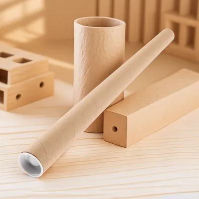 LOLIPPYY Light Yellow Kraft Mailing Tube for Secure Poster Storage, Document Shipping, and Artwork Holder