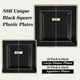 thumbnail image 2 of 60 Pack Black Square Plastic Plates with Gold Rim, Elegant Tableware for Parties and Events-2025, 2 of 5