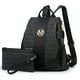 thumbnail image 1 of MKP COLLECTION Mochila de moda para mujer, bolso con múltiples bolsillos, mochila antirrobo, bolso de hombro de viaje, conjunto de 2 uds, 1 of 6