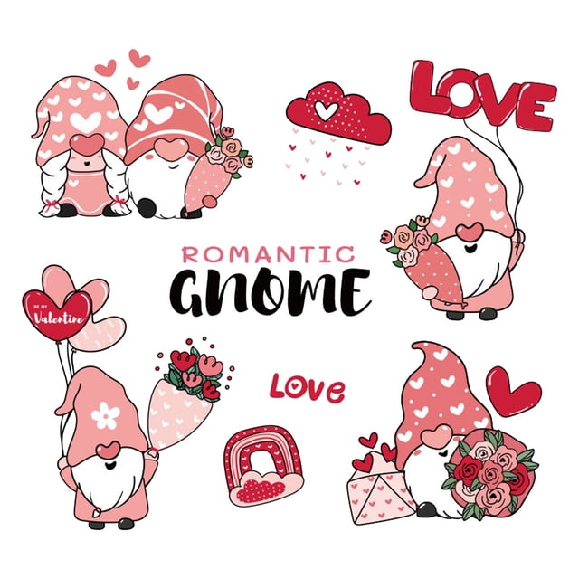 Dsscvnef Valentine's Day HTV Roll Old Man Heart Design DIY Craft Transfer Paper for Shirts and Apparel
