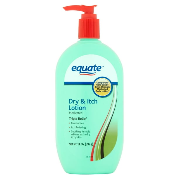 Equate Medicated Triple Relief Dry & Itch Lotion, 14 Fl. Oz. Walmart
