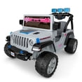 thumbnail image 2 of Fisher-Price Power Wheels Vehículo Montable Jeep® Wrangler Gris para bebés de 3 años en adelante, 2 of 6