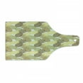 thumbnail image 1 of Pineapple Cutting Board, Summer Themed Overlapping Curving Exotic Tropical Pineapples with Lines Print, Tempered Glass Cutting and Serving Board, Wine Bottle Shape, Multicolor, by Ambesonne, 1 of 1