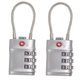 thumbnail image 1 of [2 Pack] TSA Gepäckschlösser, Diyife 3-stelliges Sicherheitsvorhängeschloss, Kombinationsschloss, Codeschloss für Reisekoffer, Koffer, Gepäcktasche usw. Geld, 1 of 3