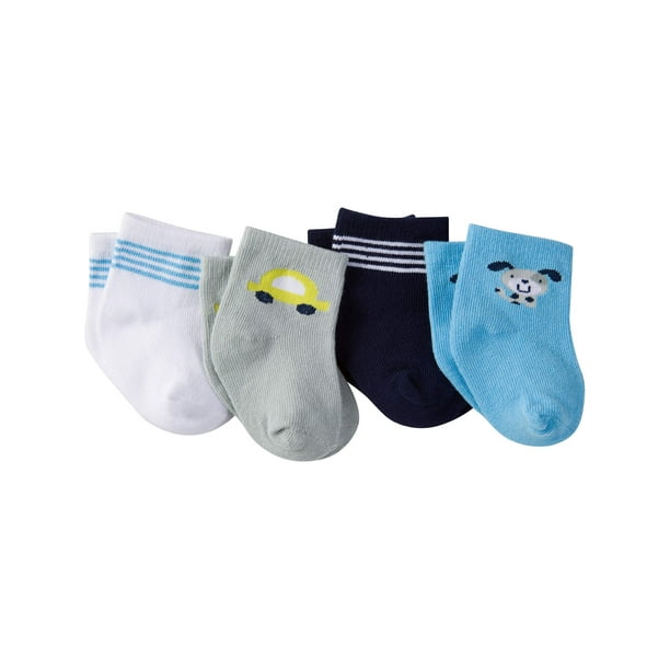 Gerber Gerber Newborn Baby Boy Ankle Bootie Sock, 4Pack Walmart